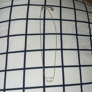 Kendra Scott white stone with gold hardware